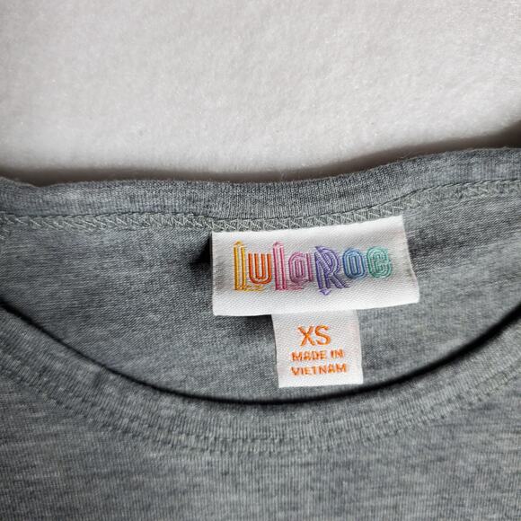 Lularoe Disney Minnie Mouse Grey Raglan Sleeve Baseball Tee T-Shirt Size XS 1103 - Picture 5 of 5